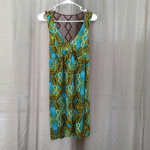 Maurices small green and blue dress